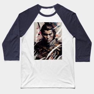 Gothic Samurai - Oil Paint Baseball T-Shirt